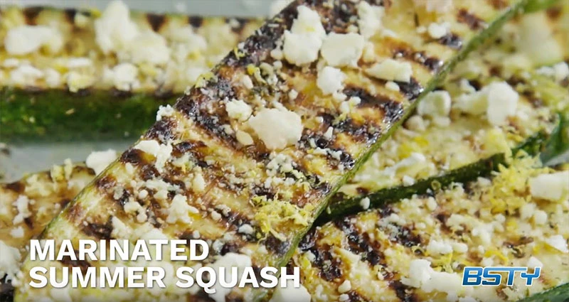 Marinated Summer Squash with Feta